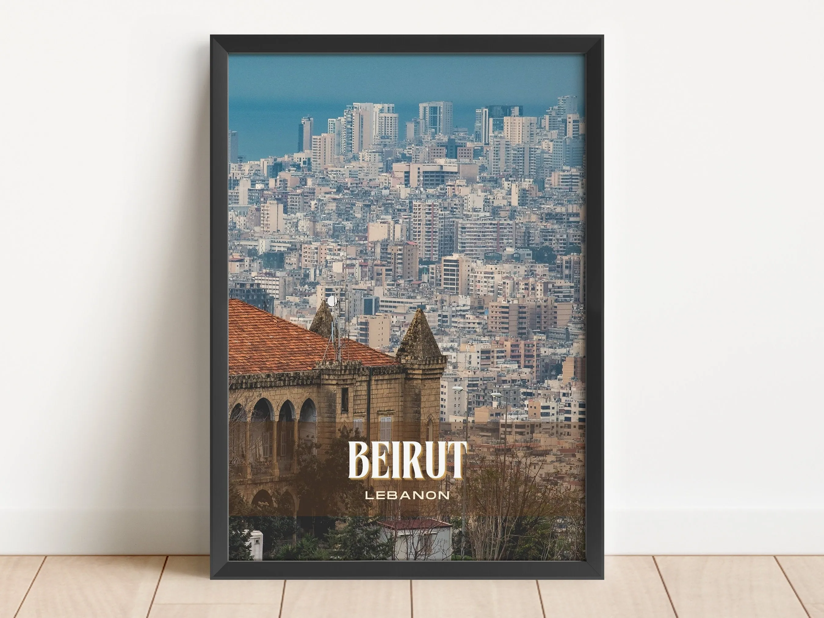 Beirut Retro Wall Art, Lebanon