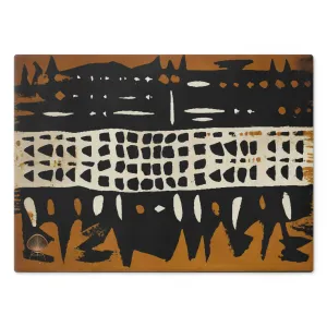 Bogolanfini Glass Chopping Block - 2