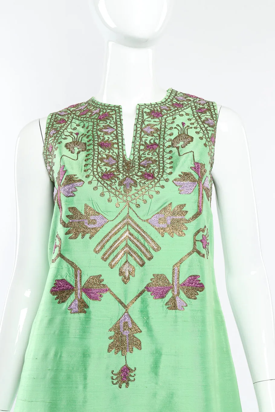 Brocade Embellished Tunic Dress