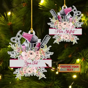 Custom Shaped Ornament - Hairdresser