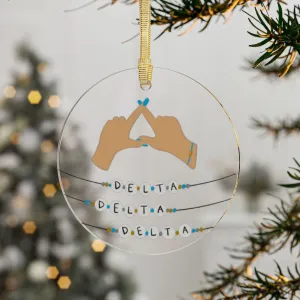 Delta Delta Delta Ornament Gift, Tri Delta Holiday Christmas Gift, Sorority Ornament