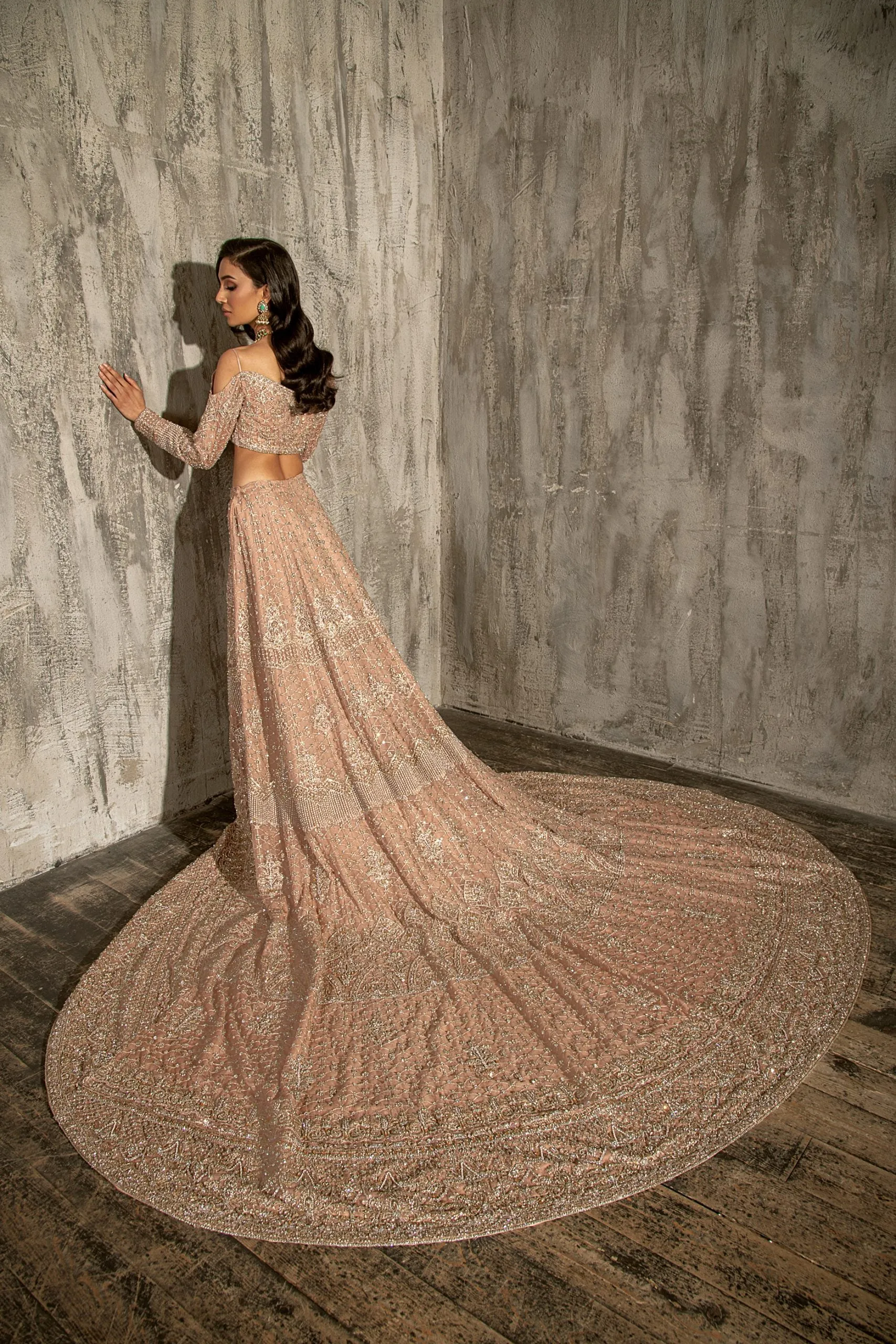 Embellished Designer Choli Lehenga Bridal Dress #BN1129