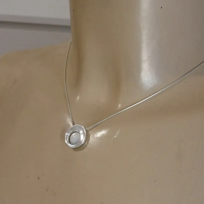 Hadar Designers Gift MOP Mother of Pearl Pendant 925 Sterling Silver (MS 916) y