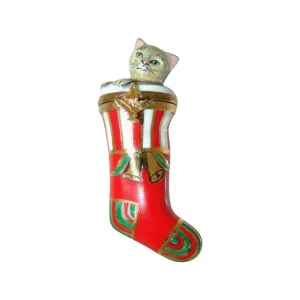 Kitten In Christmas Stocking