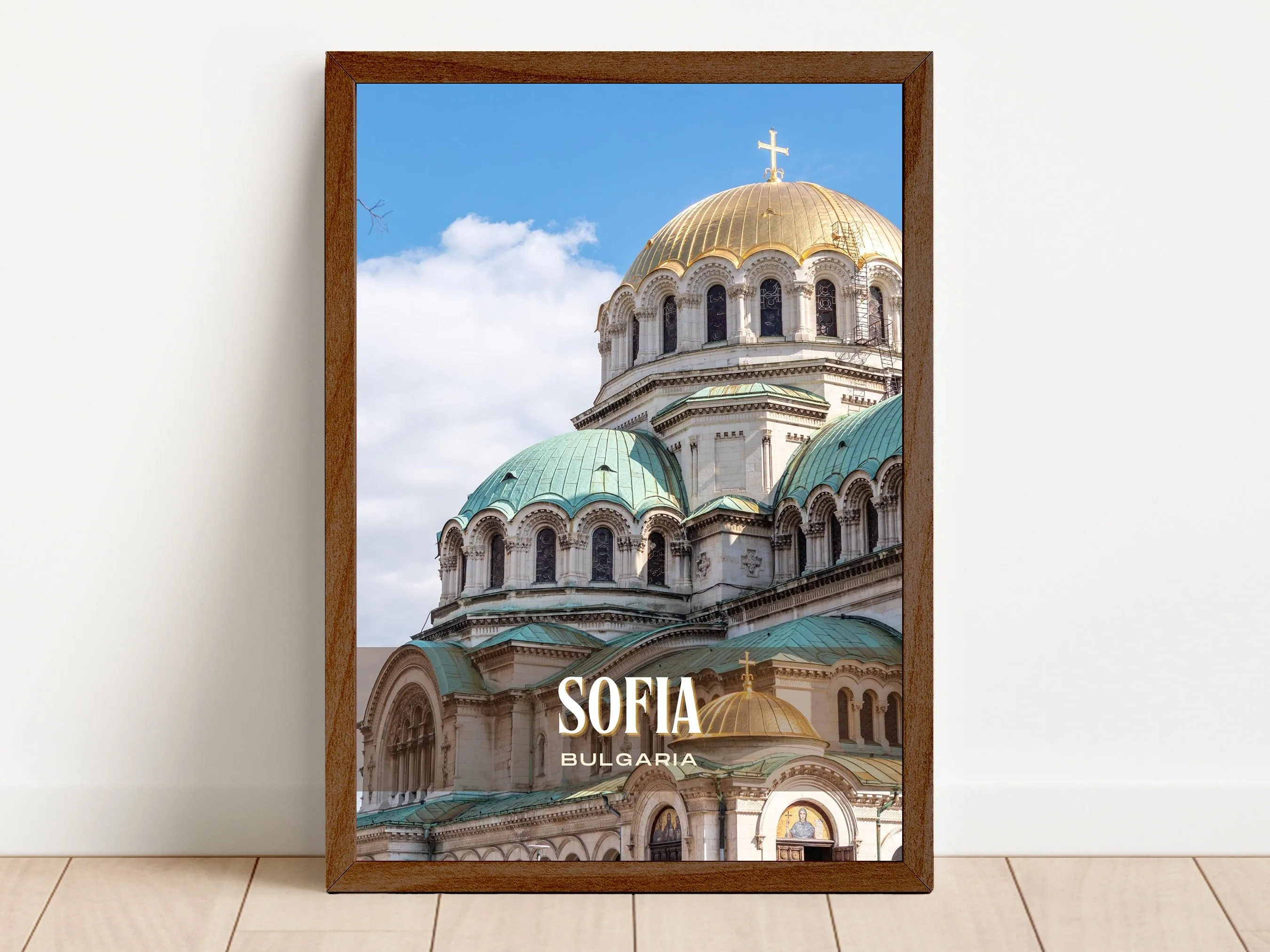 Sofia Retro Wall Art, Bulgaria