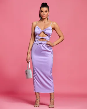 Strapless Hollow Out Maxi Dress