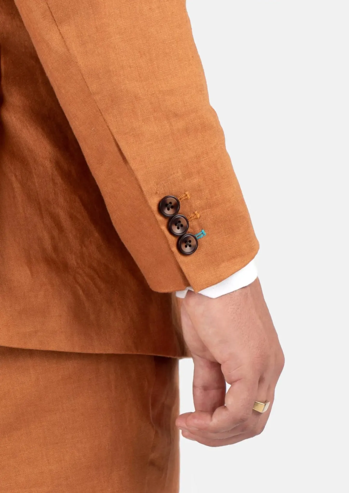 Waverly Burnt Orange Linen Jacket